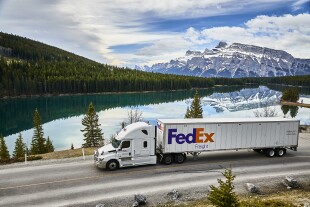FedEx Freight Delivery, Trees for Troops
