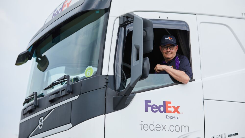 Camión diésel renovable FedEx Express