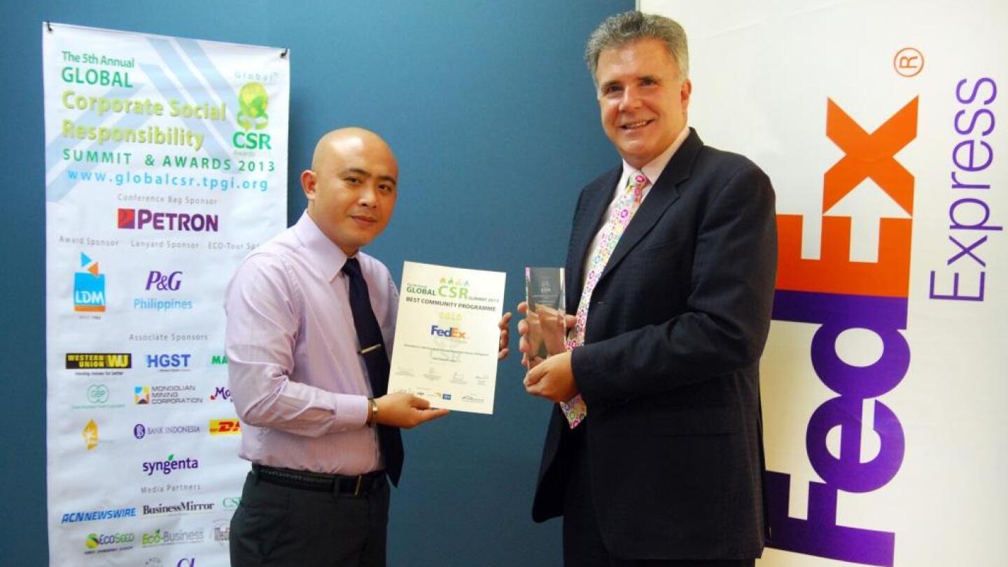 FedEx Receives Best Community Program Award at the 5th Global CSR Awards
