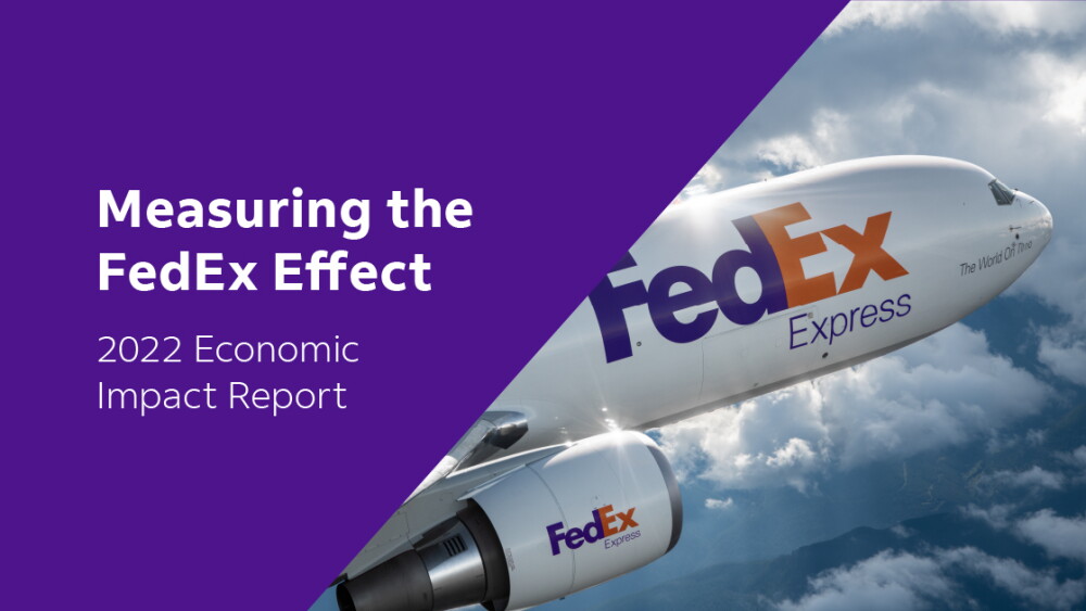 Fedex Rj100 New Report Demonstrates FedEx Economic Impact Across the Globe