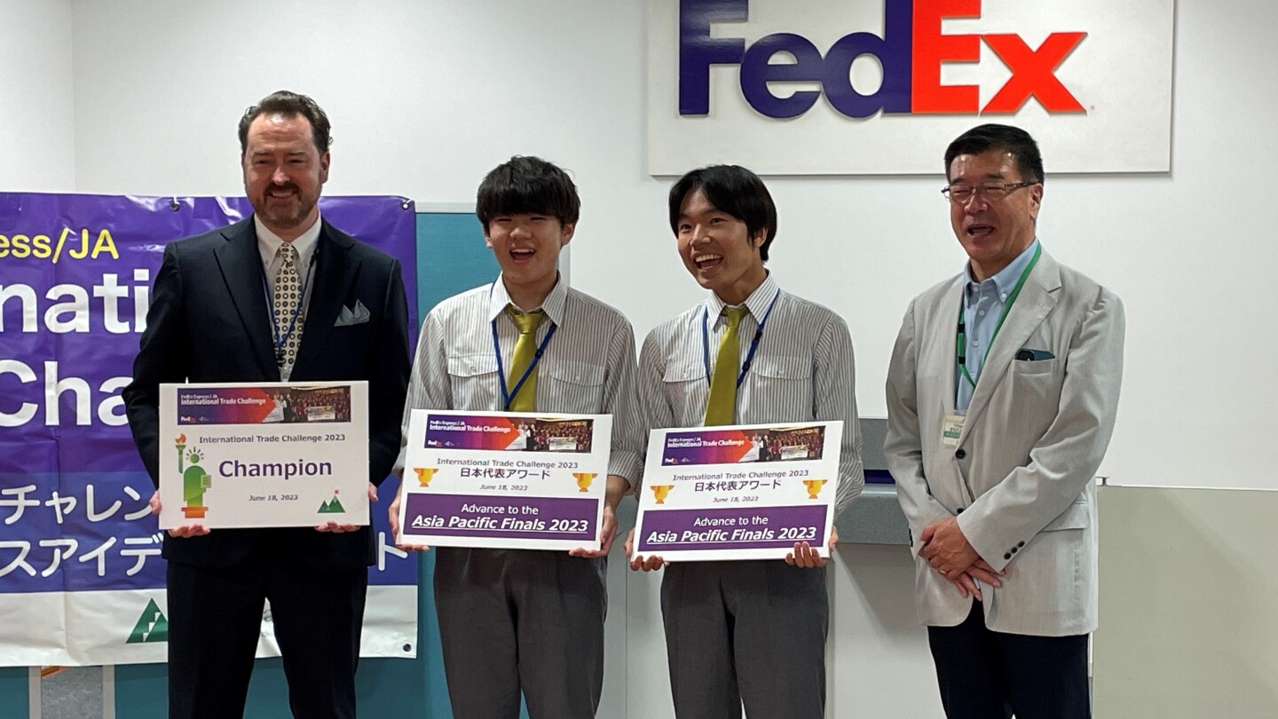 フェデックス、2023年FedEx Express/JA インターナショナル・トレード・チャレンジにて、日本の未来の起業家を支援