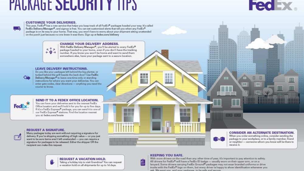 Package Security Tips; theft, stolen, stealing, porching