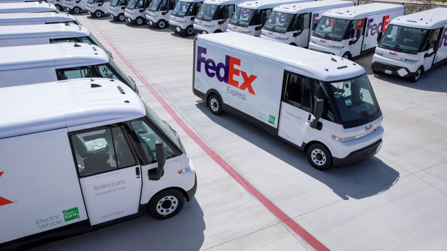 fedex home delivery van