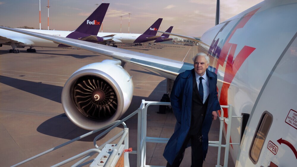 FWS in front of airplane