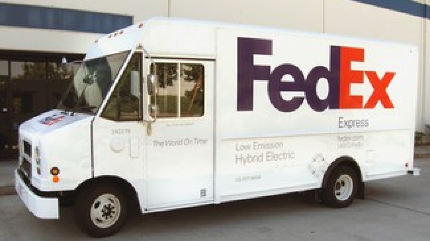 fedex home delivery van