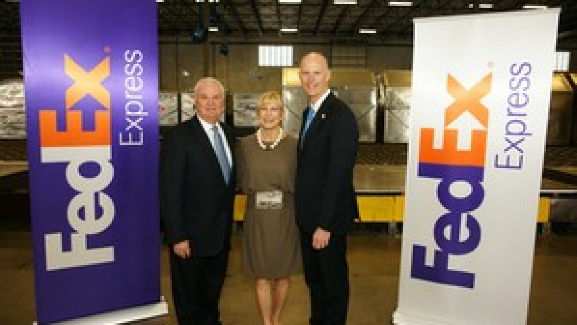 Florida Governor Rick Scott Visits FedEx Express Miami Hub
