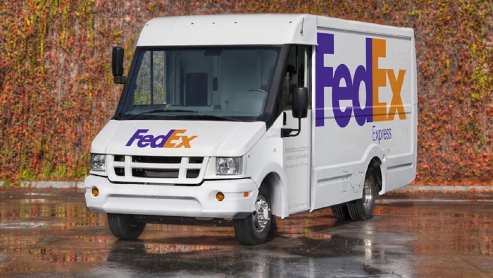 fedex home delivery van