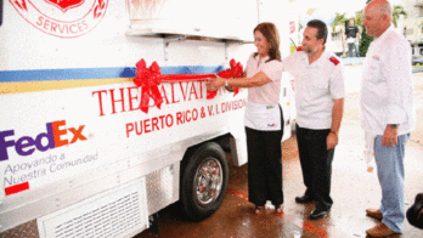 Disaster Relief Response Unit Donated to Salvation Army in San Juan