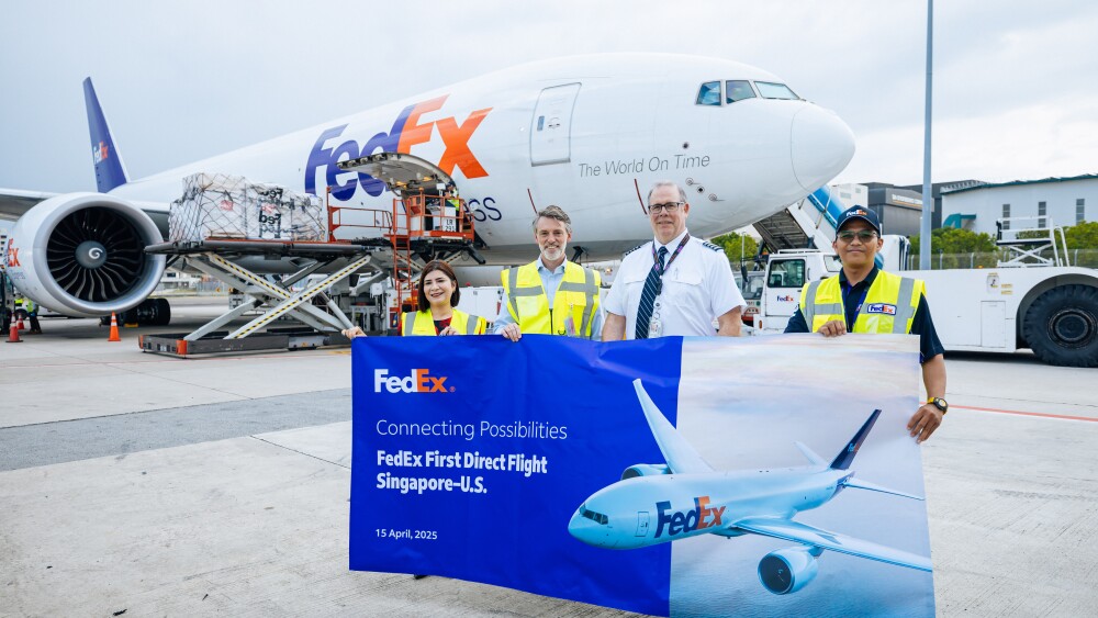 FedEx Launches Its First Direct Singapore-U.S. All-Cargo Flight
